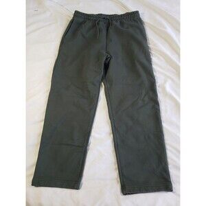 Lady White Co Heavy Green Fleece Cotton Sweatpants Made In USA Size Medium